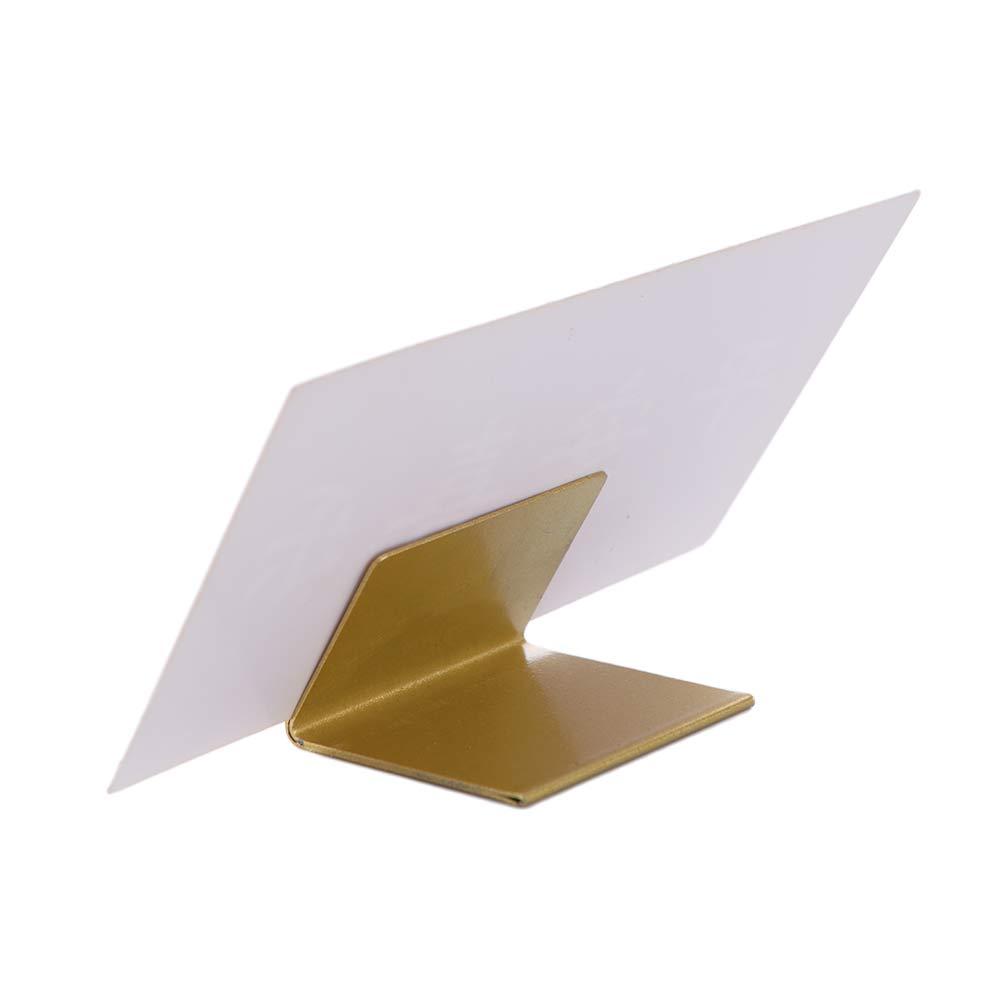 Table Number Gold - ที่วางป้ายเลขโต๊ะ ที่หนีบป้ายชื่อโลหะ ที่วางป้ายชื่อ DIY สีทอง ที่ใส่ป้ายชื่อแข็งแรงทนทาน