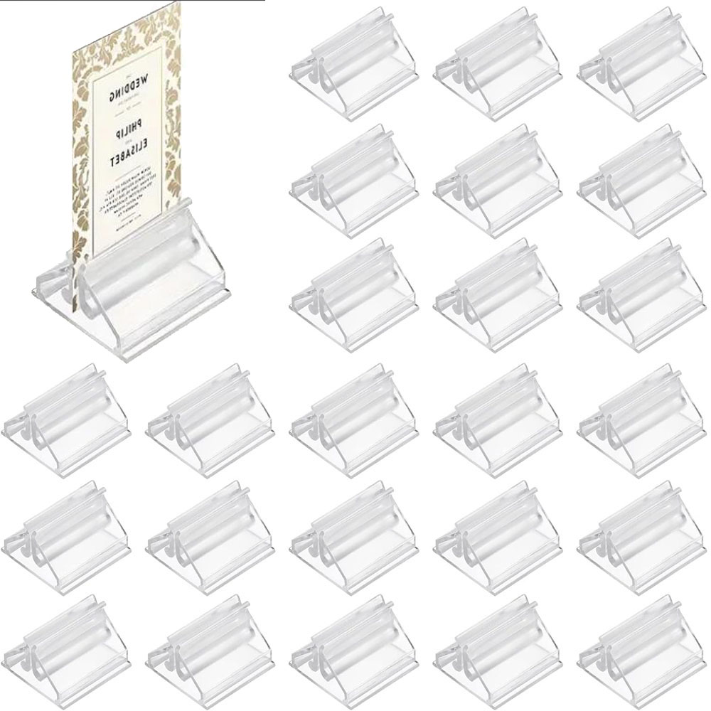 12/24/48 ชิ้น Mini Clear ยืน P - Table Number Gold บทวิจารณ์และราคา